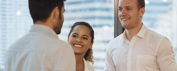 Discussion between team members