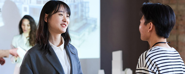 A discussion between two people