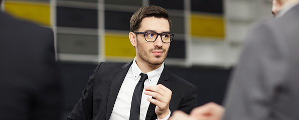 A professional leader in a meeting